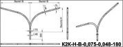 кронштейны для гранёных опор к2к-1,5-2,0-0,075-0,048(15-180)